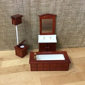 Dollhouse Miniature Bathroom